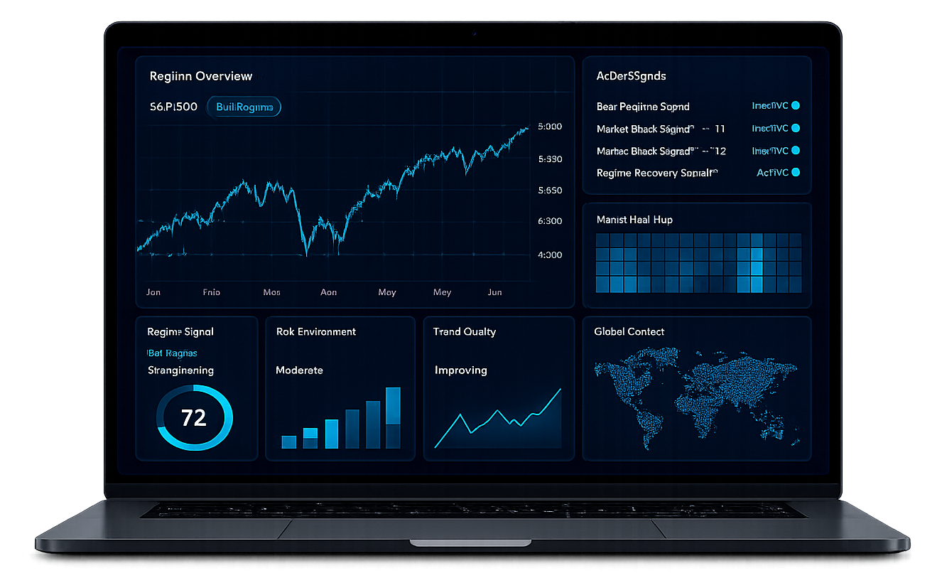 RegimeSignal market intelligence platform